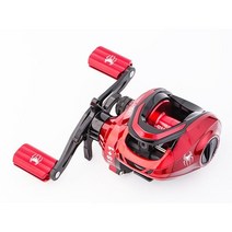 SPIDER 듀얼스풀 듀얼브레이크 베이트 캐스팅 릴, 레드(좌핸들)