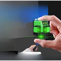 레이저수평자 초소형 줄자 4d 바닥 타일 벽 인테리어, 3D (12줄) + 8000 듀얼 리튬 배터리