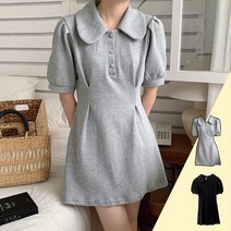 카라 미니 원피스 호텔 호캉스 하객룩 A라인 반팔 결혼식 데일리 돌잔치 소개팅 드레스 여자