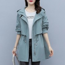 POMTOR 카고 트렌치코트 여중 봄가을 루즈핏 캐주얼 패션 후드 야상 트렌드