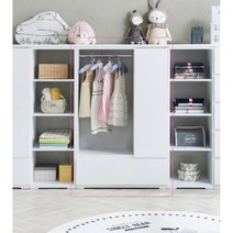 남자여자 아기 오픈행거 옷장 800 (2색) 장농 쥬니어 어린이 애기 키즈, 핑크