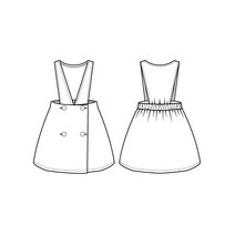 [아이옷만들기] [pattern]574.하니 멜빵스커트, 기본