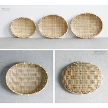 쿠핑 간식 주방소품 타원형 대나무 채반 추천고추