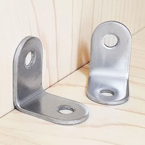 스텐 꺽새 ㄱ자 브라켓 꺾쇠 가구 코너 장석 2구 25mm 경첩 욕실장 화장실 꺽쇠 옷장 각철 부속 앵글 신발장 이음쇠 고정쇠 보강 연결 코너철 모서리 목재 연결 고정 철물