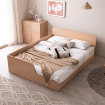 RF 파샤 저상형 슈퍼싱글/퀸 침대 (매트제외), 오크