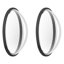 인스타 360 go2 Insta one rs 1 인치 leica 파노라마 렌즈 보호 필름 안티 범프 커버 카메라 액세서리와 호환되는 1 쌍의 렌즈 가드, 없음