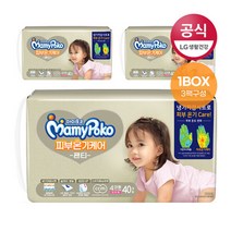 마미포코기저귀 피부온기케어 대40P(여)x3팩(1B), 단품