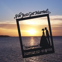 [여행 토퍼] 폴라로이드_신랑신부 (나만의실루엣가능/다양한색상/주문제작), 시안X(기본), 투명아크릴(+300원)-총, 5-나만의실루엣(+1500원)