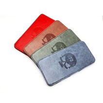 스컬 요술지갑 골프내기지갑 4개, 딥블루+딥그린+브라운+레드