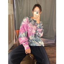 얼반아웃피터스 마켓 남녀공용 UO 익스 클루시브 코스모 타이다이 크루넥 맨투맨 티셔츠