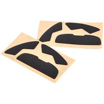 로지텍 G300s 광학 양손잡이용 게이밍 마우스용 마우스 스케이트 피트 (2팩) (블랙), Black