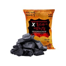 몬스터캠핑숯 1kg x 1개 점화탄 캠핑숯 바베큐숯 참숯