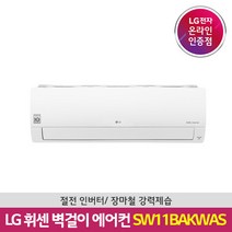 [LG전자공식인증점][기본설치비무료] WHISEN 벽걸이 냉난방 에어컨 SW11BAKWAS (동배관), 폐가전수거없음