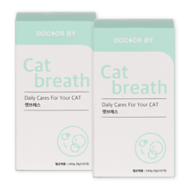 닥터바이 캣 브레스 고양이 기침 재채기 기관지 호흡기 특허소재 영양제, 2세트(30%할인)