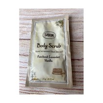 SABON 사봉 Body Scrub Patchouli Lavender Vanilla Sample 15 g 0.52 Oz Travel Size 102002