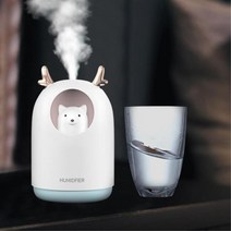 공공기관 사무실 책상용 미니 무드등가습기 가성비 도서관 보습효과 캠핑용, 댕댕이가습기-필터만15개