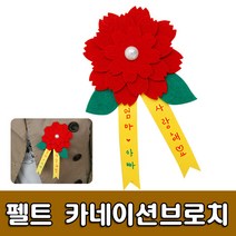 [유니아트] 1500 펠트카네이션 브로치만들기 - 만들기세트 DIY만들기