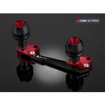 혼다 FORZA350 배기관 보호 범퍼 가드 머플러 슬라이더 포르자 튜닝 바이커스, 레드 + 1개