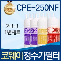 코웨이 CPE-250NF 고품질 정수기 필터 호환 1년관리세트, 선택1_1년관리세트(2+1+1=4개)
