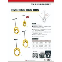 파이프절단기 동관커터기 절단 배관 유압 컷팅기 커터 강관, E. H10S (6-10 인치 방폭 수동 커터)