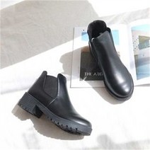 naminara 여성 낮은굽 첼시 부츠 캐주얼 가을 앵글 코디 / 색상_사이즈 배송상품 : 블랙_245mm (부츠앵글부추/가을앵글부츠/여자앵클부츠 추천)