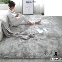 블리스아토 러그 거실 푹신한 감성 바닥 장모 털 카펫 대형 극세사 모던