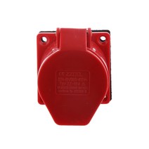 GHSHOP 패널 소켓 4 핀 3 P E 380V 산업용 3 상 32A 스트레이트 플러그