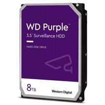 [WD인증] WD PURPLE CCTV 보안용 WD 퍼플 하드디스크, WD PURPLE 8TB - WD84PURZ