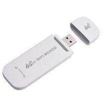 유심라우터 4G SIM 카드 데이터 와이파이 모뎀 LTE 무선 USB 라우터 안테나 네트워크 동글 휴대용 스마트, 하얀