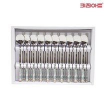 키친아트 스텐레스 산수화 전사 광 수저세트 10P, 단품, 단품