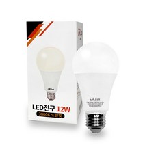 닥터룩스 LED 전구 12W 전구색 KS A60 AC12W/L