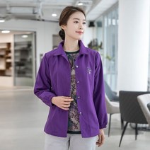 모슬린 엄마옷 단추 카라 면 자켓 EJK112272 마담 미시옷 중년여성의류 빅사이즈 50대 60대여성옷