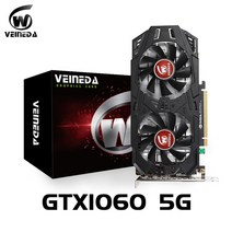 Veineda 비디오 카드 gtx1060 3gb 192bit gddr5 그래픽 카드(nvidia vga geforce 시리즈 게임용 비디오 카드용), gtx1060 5기가바이트
