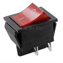 무료 shiiping 30PCS 래치 로커 스위치 전원 스위치 I/O 4 핀 빛 16A 250VAC 20A 125VAC KCD4 빨간색 녹색, 02 Red
