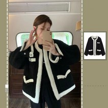 여성 양털 후리스 뽀글이 자켓 점퍼 루즈핏 가디건 아우터 캐주얼 코트