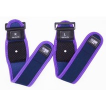 EoZ VR 트래커용 스트랩 손목・팔꿈치・발등용 2개 세트 내경 22cm~28cm (Purple (VRChat))