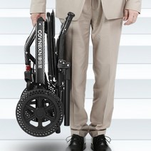 8kg 독일 경량 접이식 휠체어 탄소섬유 휴대 여행용, 화이트 심플형 7.9kg