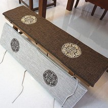 Makone 린넨 긴 의자 벤치 식탁 소파 쿠션 패드 방석