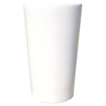 원형 화이트 25cm x 49cm 대형화분, 원형 화이트 25cm x 49cm 대형화분(롤러받침)