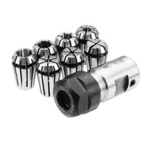 21 개 ER11 1-7Mm 스프링 콜릿 5Mm 모터 샤프트 홀더 연장 막대, 01 Silver
