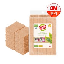 3M [3M]일회용 원데이 그린 수세미 플러스 제로스크래치 60입, 60개입, 1개