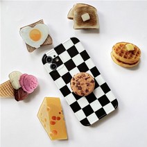 Linkvu 브런치 프린팅 아크릴 폰톡 스마트톡 그립톡, 본상품선택, 1, 브런치폰톡_버터토스트