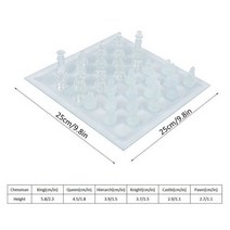 고급체스 원목체스 25*25 체커 보드 세트 매트 및 투명 유리 체스 게임과 안티 깨진 크리스탈, 01 25X25cm