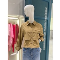 [ZOOC] 플랩 포켓 셔츠 블라우스 (V234PSC931)(2294135)