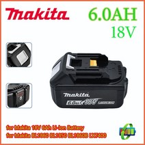 마키다배터리호환 마키타 오리지널 리튬 이온 충전식 18V 드릴 교체 BL1860B 6000mAh, 1.6.0AH-1PCS