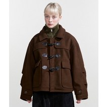 NOIAGO NOI792 오버핏 더플 코트 (브라운) NOI792 OVERFIT DUFFLE COAT (BROWN)