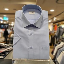 예작 예작 YJ0MBR202BL 트윌솔리드 쿨멕스 블루 반팔 일반핏 셔츠