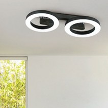 오너클랜 인테리어 직부등 실내조명 LED 40W 주방 식탁 거실[WB7B053], 백색/전구색