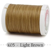 가죽공예실 레자실 가죽초실 200M 미터 150D 1.0mm 플랫 가죽 왁스 스레드 코드 스티칭 공장 또는 공예 DI, 한개옵션1, 05 05 - Light Brown
