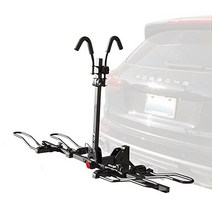 BV 2-Bike Bicycle Hitch Mount Rack Carrier for Car Truck SUV - Tray Style Smart Tilting Design (2-Bi, 1, 2-Bike Carrier